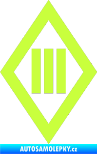 Samolepka Tři Sestry 002 limetová