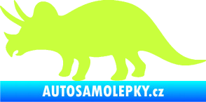 Samolepka Triceratops 001 levá limetová
