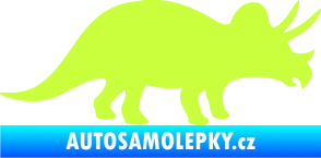 Samolepka Triceratops 001 pravá limetová