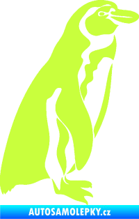 Samolepka Tučňák 001 pravá limetová
