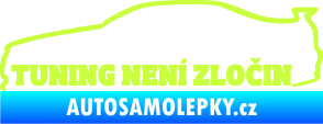 Samolepka Tuning není zločin 001 limetová