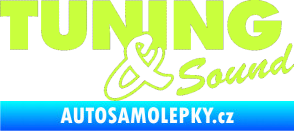 Samolepka Tuning sound limetová