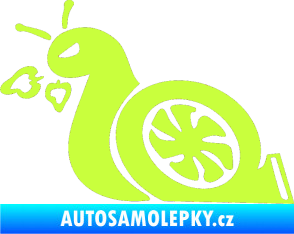 Samolepka Turbo šnek 001 levá limetová