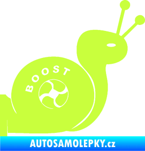 Samolepka Turbo šnek 003 pravá limetová