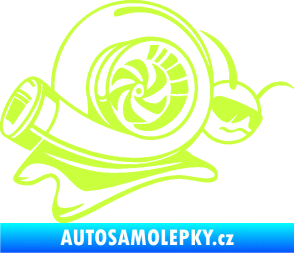 Samolepka Turbo šnek 004 pravá limetová