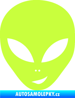 Samolepka UFO 003 pravá limetová