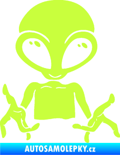 Samolepka UFO 006 pravá limetová