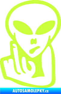 Samolepka UFO 008 levá limetová