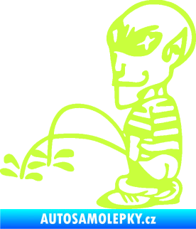 Samolepka Ufoun čůrá 002 levá limetová