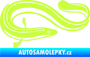 Samolepka Úhoř 001 pravá limetová