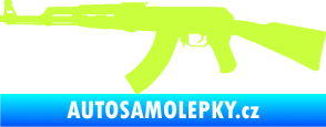 Samolepka Útočná puška AK 47 levá limetová