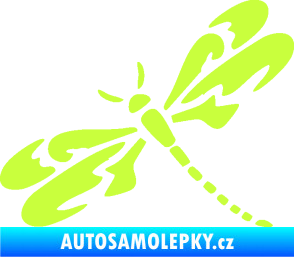 Samolepka Vážka 001 levá limetová