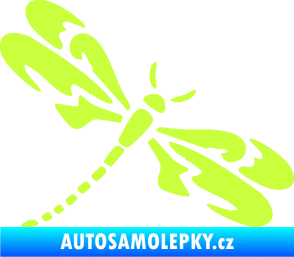 Samolepka Vážka 001 pravá limetová