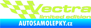 Samolepka Vectra limited edition levá limetová
