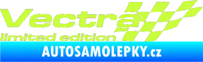 Samolepka Vectra limited edition pravá limetová