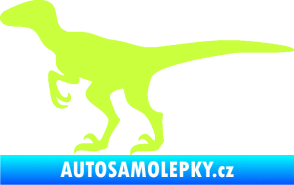 Samolepka Velociraptor 001 levá limetová