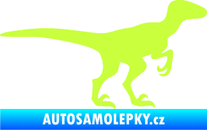 Samolepka Velociraptor 001 pravá limetová