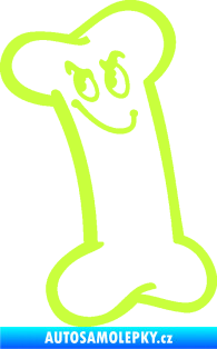 Samolepka Veselá kostička 001 levá limetová