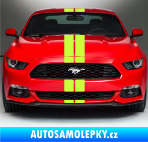 Samolepka Viper pruhy 10 cm (dva stejně široké) limetová