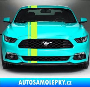 Samolepka Viper pruhy 2 cm + 11 cm limetová