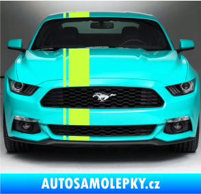 Samolepka Viper pruhy 2 cm + 16 cm limetová
