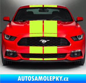 Samolepka Viper pruhy 24 cm (dva stejně široké) limetová