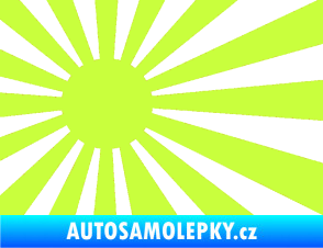 Samolepka Vlajka Japonsko 002 levá JDM limetová