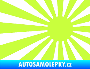 Samolepka Vlajka Japonsko 002 pravá JDM limetová