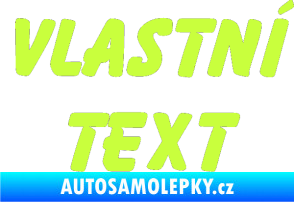 Samolepka Vlastní text - Bassoon limetová