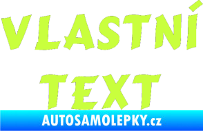 Samolepka Vlastní text - Cancun limetová