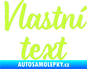 Samolepka Vlastní text - Monarda limetová