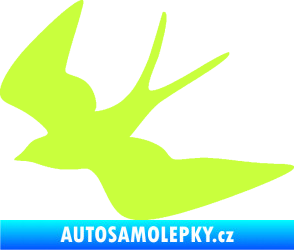 Samolepka Vlaštovka 001 levá limetová