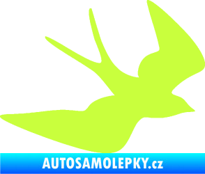 Samolepka Vlaštovka 001 pravá limetová