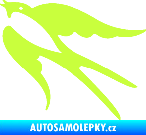 Samolepka Vlaštovka 003 levá limetová