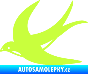 Samolepka Vlaštovka 004 levá limetová