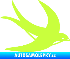 Samolepka Vlaštovka 004 pravá limetová