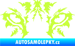 Samolepka Vlčí oči limetová