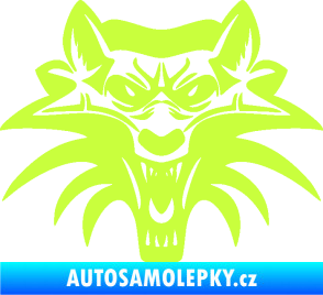 Samolepka Vlk 022 limetová