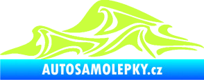 Samolepka Vlny 002 levá moře limetová