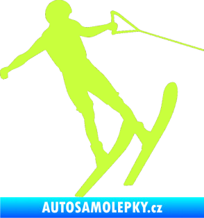 Samolepka Vodní lyže 001 pravá limetová