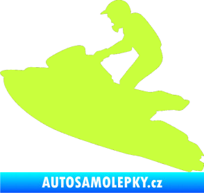 Samolepka Vodní skútr 001 levá limetová