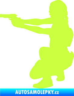 Samolepka Vojačka 001 levá limetová