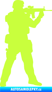 Samolepka Voják 006 pravá limetová
