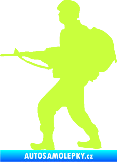 Samolepka Voják 016 levá limetová