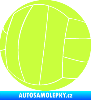 Samolepka Volejbalový míč 003 limetová