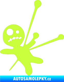 Samolepka Voodoo panenka 002 levá limetová