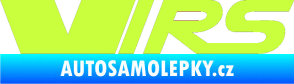 Samolepka VRS jedna barva limetová