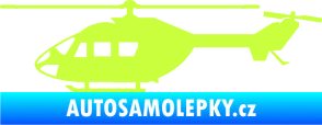 Samolepka Vrtulník 001 levá helikoptéra limetová