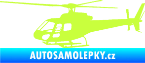 Samolepka Vrtulník 002 levá helikoptéra limetová