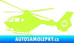 Samolepka Vrtulník 006 levá helikoptéra limetová